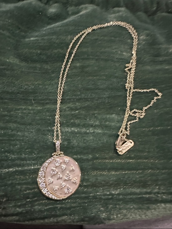 Melinda Maria Jewelry - Melinda Maria and Crystal Disc Pendant Necklace